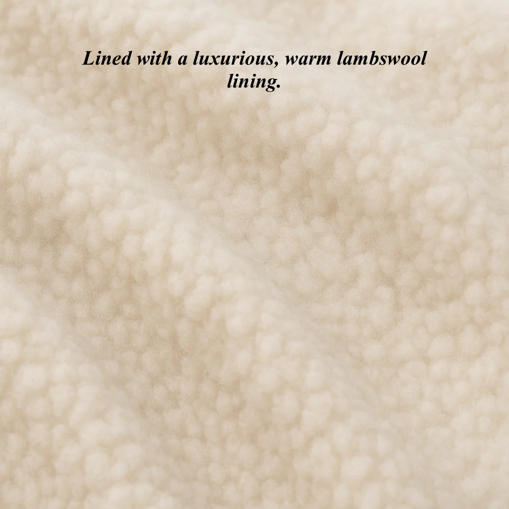 Alessandra (black) - Goatskin leather gloves with lambswool lining & touchscreen feature - Image 4